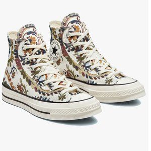 Converse Wmns Fall Florals Prints Chuck 70 High Tops Egret/Field Surplus